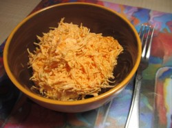 название картинки Салат из моркови плюс чеснок майонез