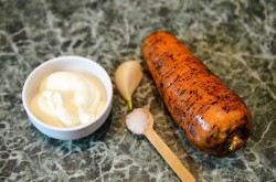 название картинки Салат Морковь с майонезом и чесноком