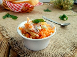 название картинки Салат морковь яблоко сыр