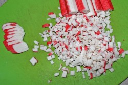 Салат Мозаика с крабовыми палочками