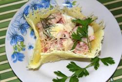 Салат Нептун в сыре