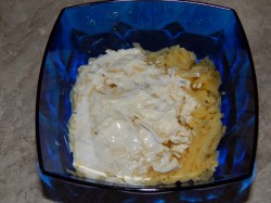 Салат Невеста с плавленным сыром