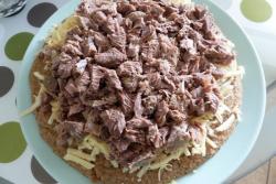 Салат Нежнее нежного с мясом и сыром