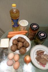 Салат Нежнее нежного с мясом и сыром