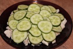 Салат Нежный с курицей и огурцами - шаг 8