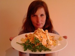 название картинки Салат Обжорка с фасолью консервированной