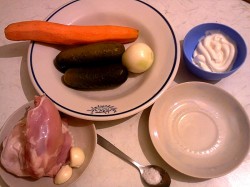 Салат Обжорка с курицей