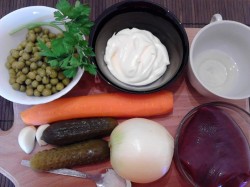 название картинки Салат Обжорка с печенью