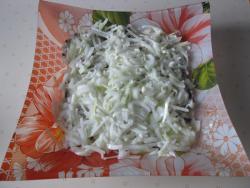 Салат Обжорка с грибами и говядиной