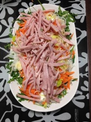 название картинки Салат овощной тандем Влюбленные сердца