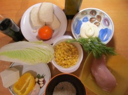 название картинки Салат Ревнивец с курицей и сухариками