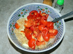 название картинки Салат с булгуром и овощами