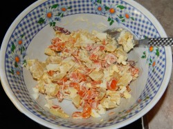 Салат с форелью слабосоленой