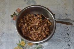 название картинки Салат с говядиной, болгарским перцем и соевым соусом