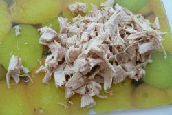 название картинки Салат из корня сельдерея с грибами и курицей