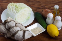 Салат с грибами вешенками