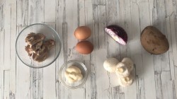 Салат с индейкой и грибами