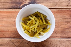 Салат с жареным мясом