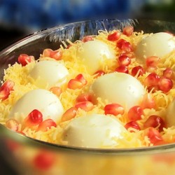 Салат с жареными грибами и курицей с луком на Новый год
