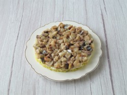 название картинки Салат с копченой скумбрией Мимоза