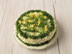 название картинки Салат с копченой скумбрией Мимоза