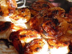 Салат с королевскими креветками