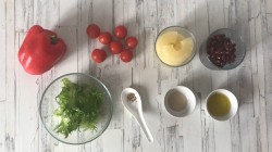 Салат с красным болгарским перцем