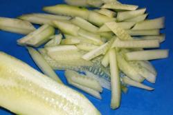 название картинки Салат с креветками, крабовыми палочками с сыром