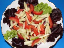 название картинки Салат с креветками, крабовыми палочками с сыром