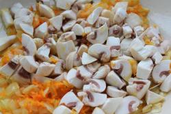 название картинки Салат с кукурузой, морковью и грибами