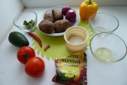 Салат с маринованным луком Мексиканский