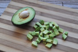 Салат с мидиями и креветками