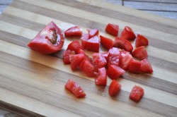 Салат с мидиями и креветками