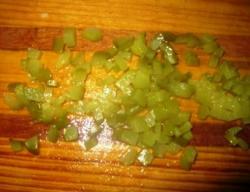 Салат с опятами маринованными и маринованными огурцами