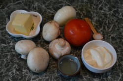 Салат помидоры грибы сыр