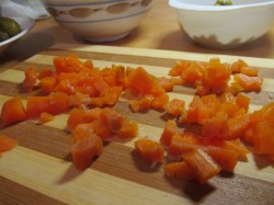 название картинки Салат с рыбой треской горячего копчения