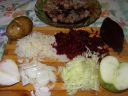 название картинки Салат свекла, картофель, селедка