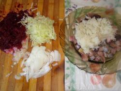 название картинки Салат свекла, картофель, селедка