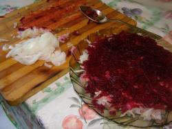 название картинки Салат свекла, картофель, селедка