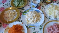 название картинки Салат с ветчиной огурцами и морковью по-корейски