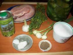 название картинки Салат с языком и маринованными огурцами