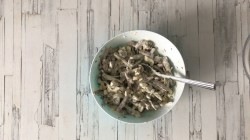 Салат с языком и солеными огурцами