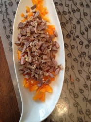 название картинки Салат из пупков и желудочков с соусом Мацони