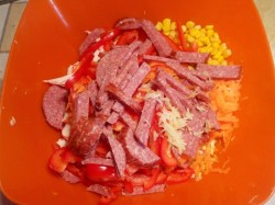 Салат Семеновна с колбасой - шаг 8 Салат Семеновна с колбасой - шаг 8