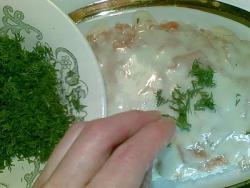 Салат Семга под шубой с авокадо и зеленым луком - шаг 13