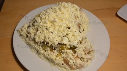 Салат Сердце ко Дню влюбленных с курицей