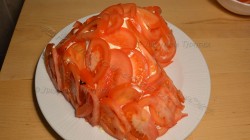 Салат Сердце ко Дню влюбленных с курицей