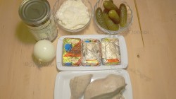 Салат Сердце ко Дню влюбленных с курицей