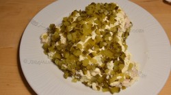 Салат Сердце ко Дню влюбленных с курицей