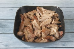 Салат Сердцеедка с куриными сердечками